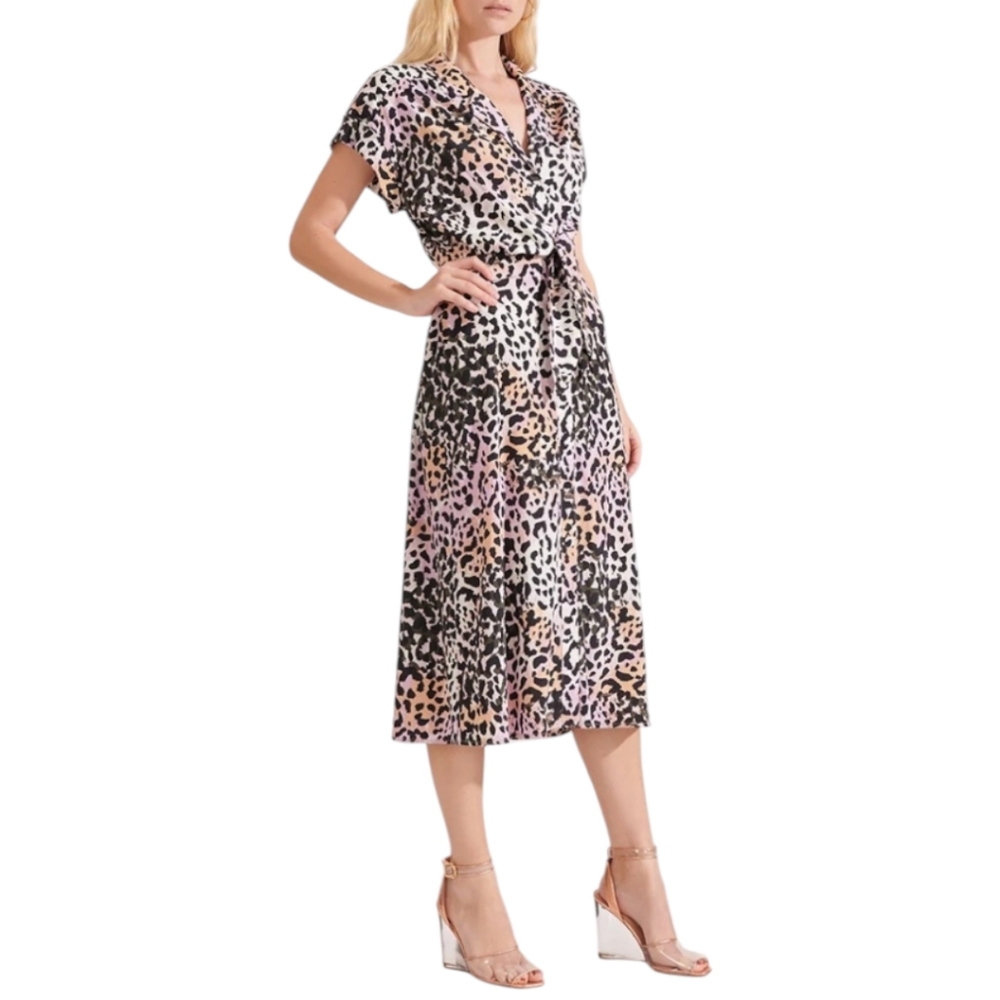 Veronica Beard Amani Silk Midi Dress in Lilac Multi